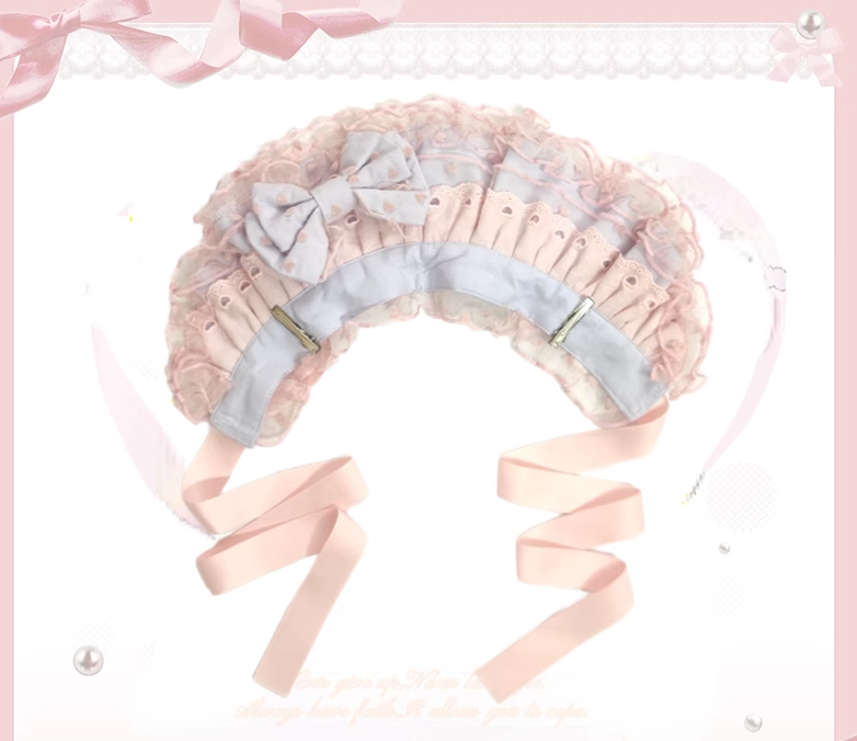 The Seventh Doll - Sweet Diary SP - Vintage Lolita Jumper Dress Petal-like Hem JSK Headdress Set