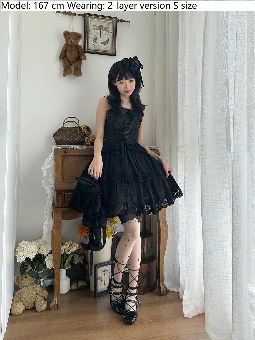 Miss Point - Forest Waltz - Classic Lolita Tiered Skirt Multi-layer Embroidered SK