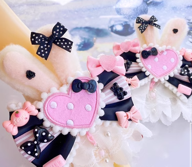 Sweetheart Endless - Sweet Lolita Lace Rabbit Ears Cuffs Multicolor