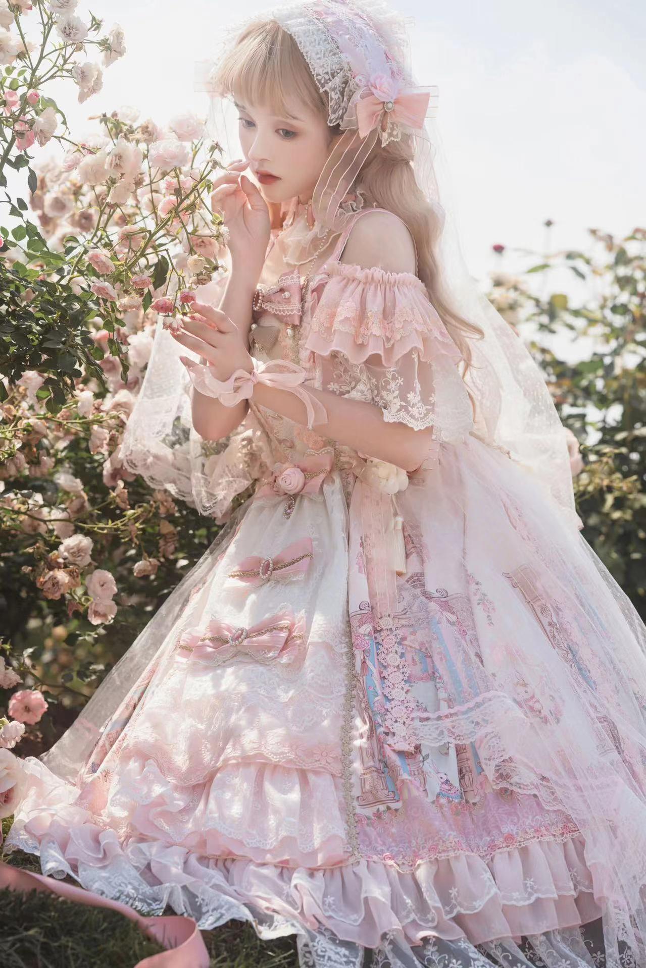 Garden Cat - Gorgeous Lolita JSK Dress Wedding Lolita Dress