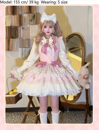 Sakurahime - Cupid Overture - Sweet Lolita Blouse Mutton Sleeves Shirt