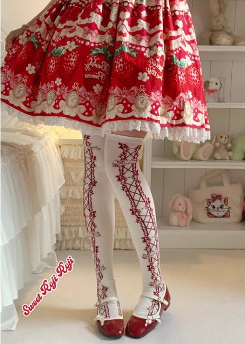 Roji Roji - Classic Lolita Socks Autumn Mid-calf Cotton Socks