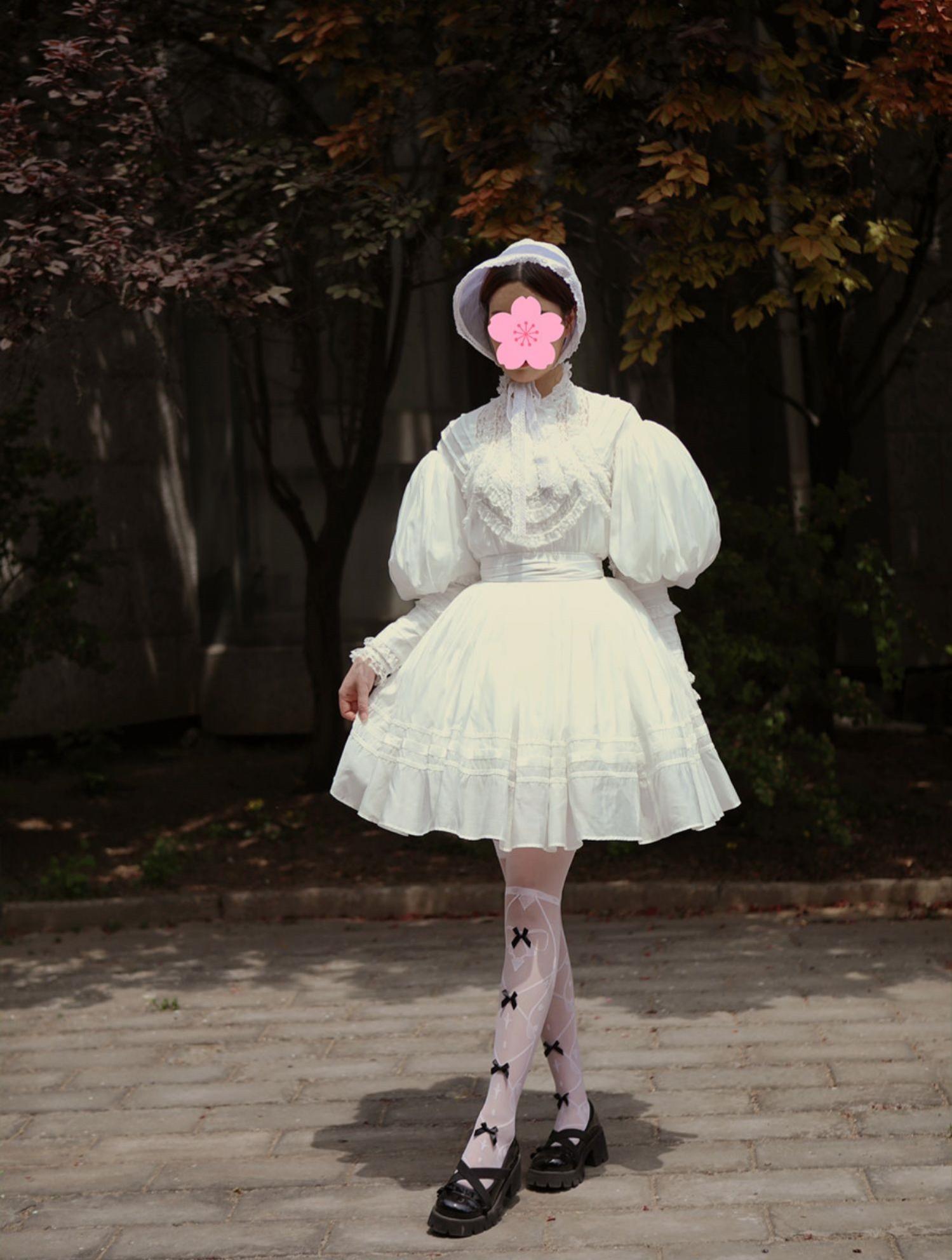 Lace Garden - Cool Summer - Vintage Lolita Victorian Shirt