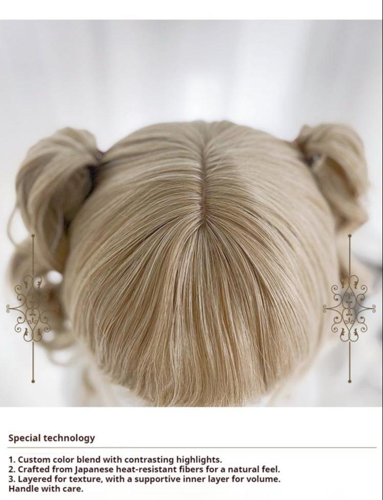 Pippi Palace - Retro Lolita Wig Double Ponytail Sweet Lolita Curl Wig
