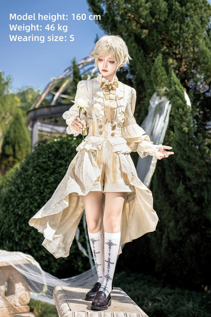 Designer's Gift - Ouji Lolita Suspender Shorts & Shirt