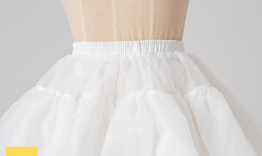 Manyiluo - Daily Puffy - Lolita Hoopless Petticoat | 13.8 (35 cm) Length"