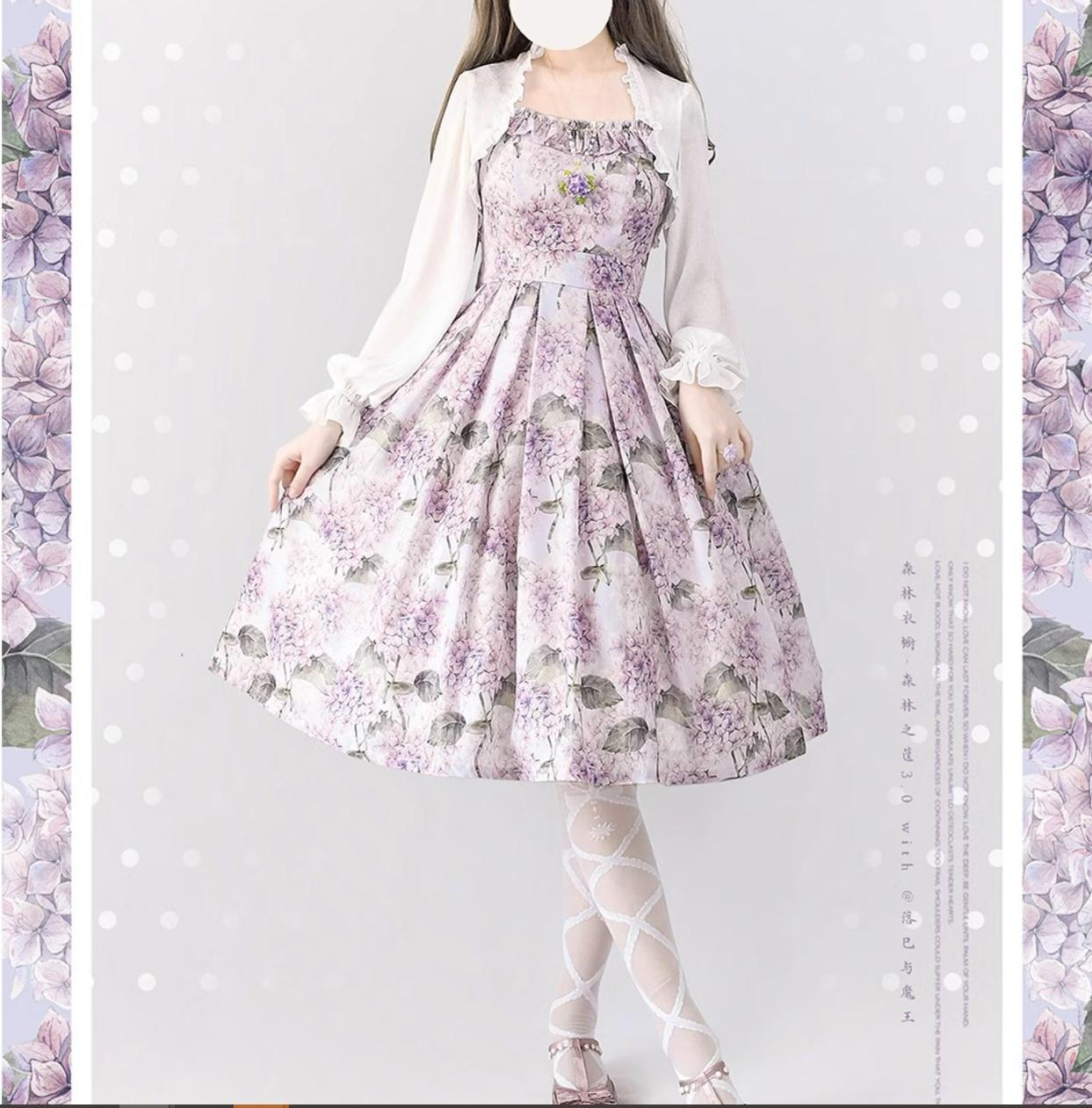 Forest Wardrobe - Forest Basket 3.0 - Vintage Lolita JSK Dress for Summer