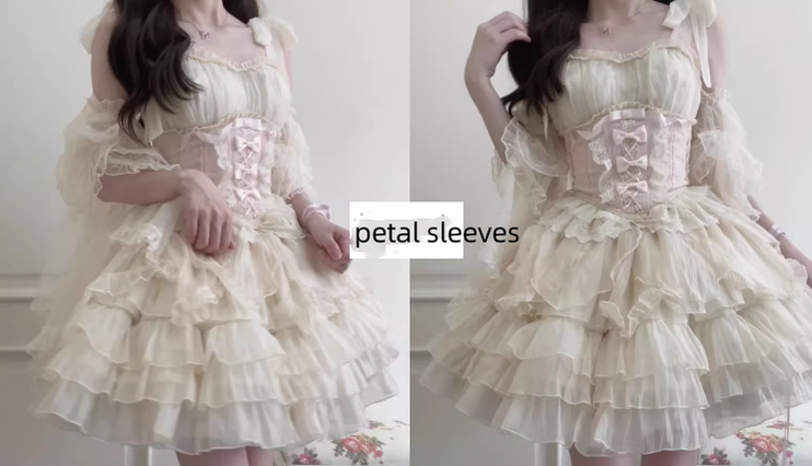 Original Design - Heart Flutter Love - Sweet Lolita Accessoriy Set and Inner Wear Multicolors