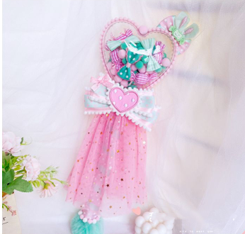 Sweetheart Endless - Sweet Lolita Fairy Wand Handmade Multicolor Heart Shaped