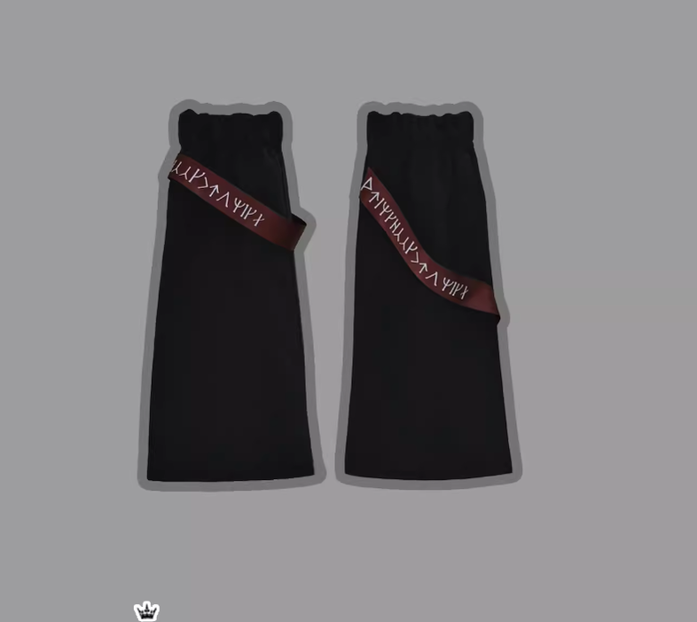 Princess Chronicles - Nameless Blade - Waste Soil Ouji Lolita Black Shorts and Leggings