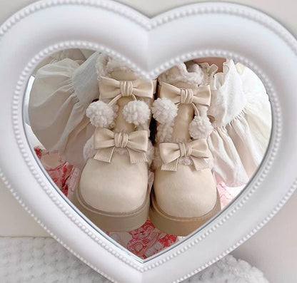 Beauty Bunny - Furry Bear - Winter Cute Lolita Shoes Short Snow Boots