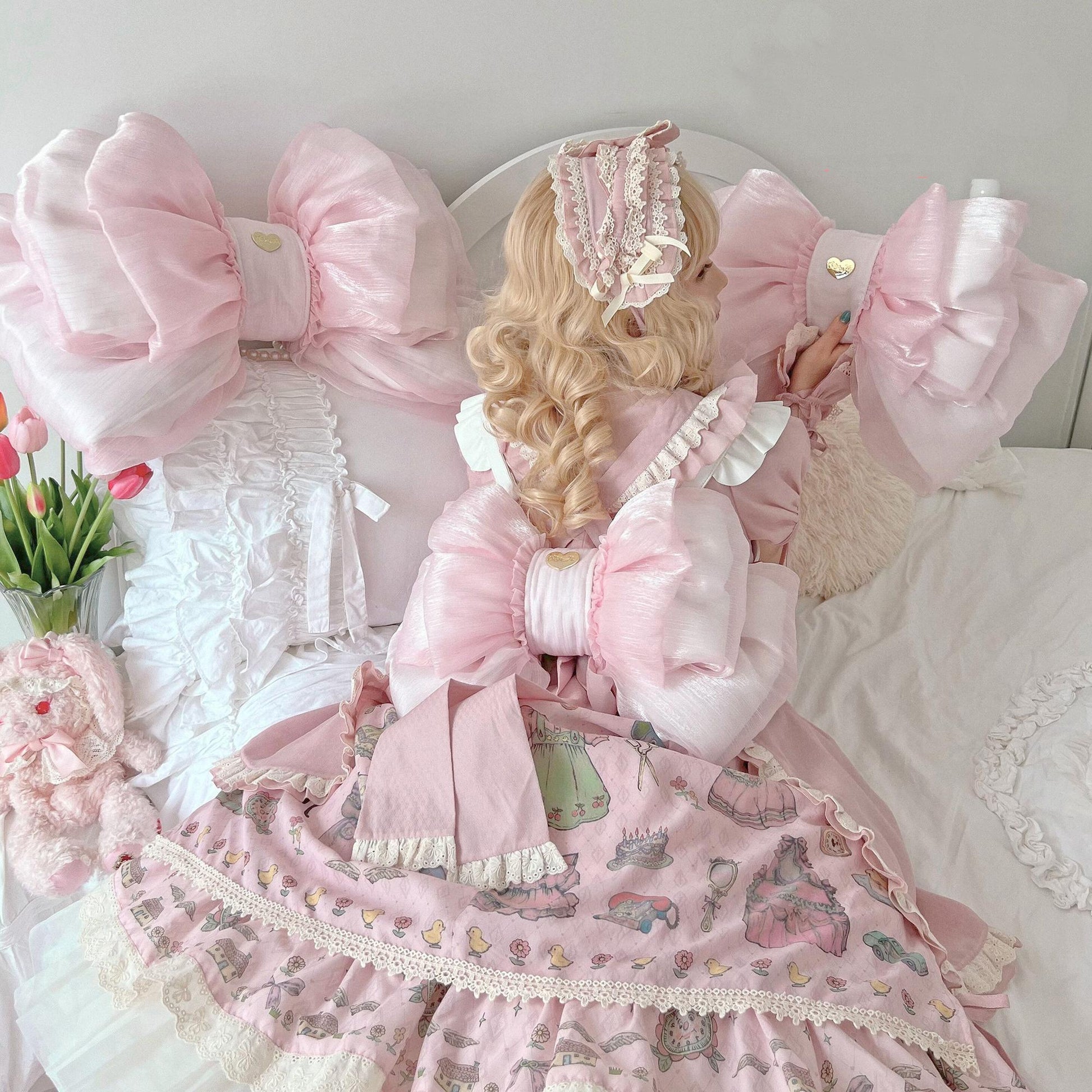 Boguta - Satin Butterfly Bow Bag Versatile Elegance Lolita Bag