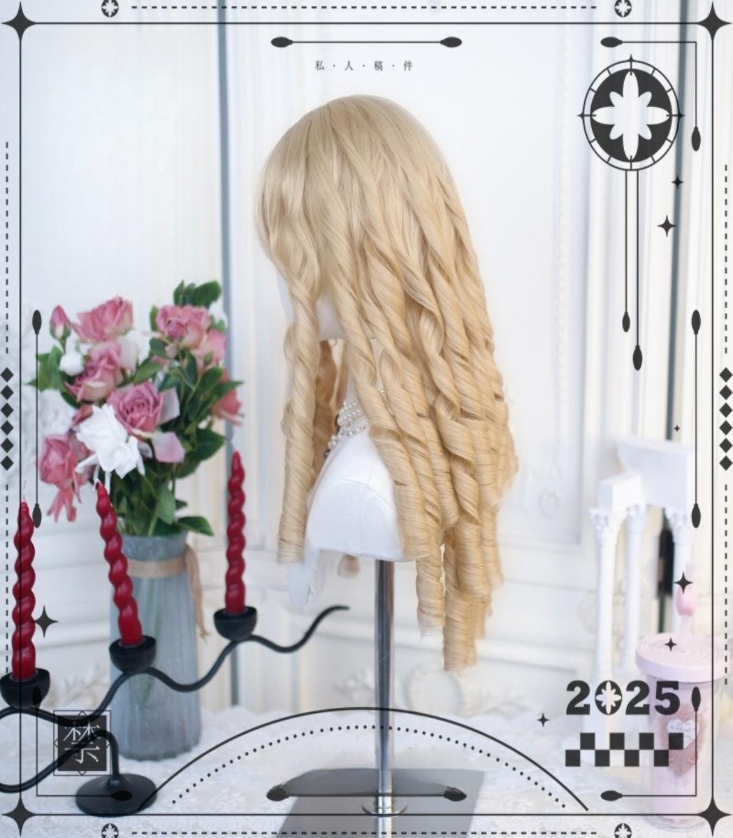 Dalao Home - 50-55 CM Lolita Wig with Retro Roman Curls