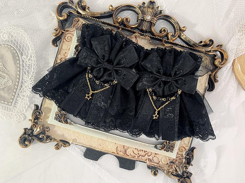 Sweet Jelly Lolita - Double Layer Lace Cuffs Elegant Lolita Gloves