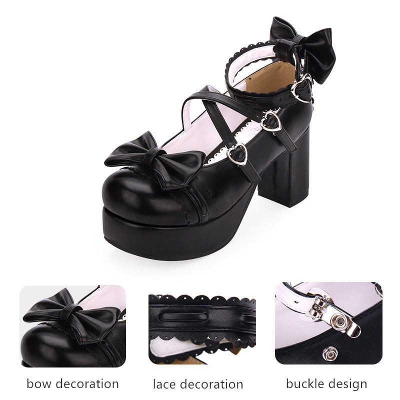 Angelic imprint - Sweet Lolita Heels Shoes Princess Tea Party Low Cut Shoes