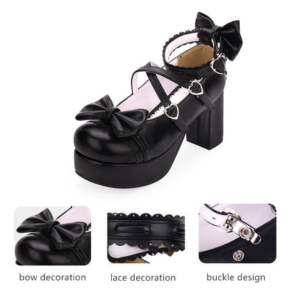 Angelic imprint - Sweet Lolita Heels Shoes Princess Tea Party Low Cut Shoes
