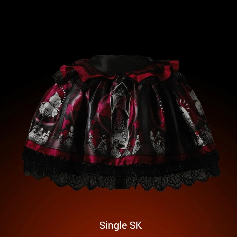 Caged Bird Hotel - Eclipsed Moon Gallery - Plus Size Halloween Gothic Lolita Skirt & Bodice Set