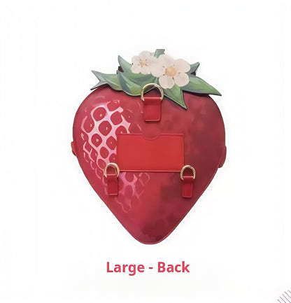 Morning Glory - A Strawberry - Sweet Lolita Crossbody Bag Strawberry Printed Handbag