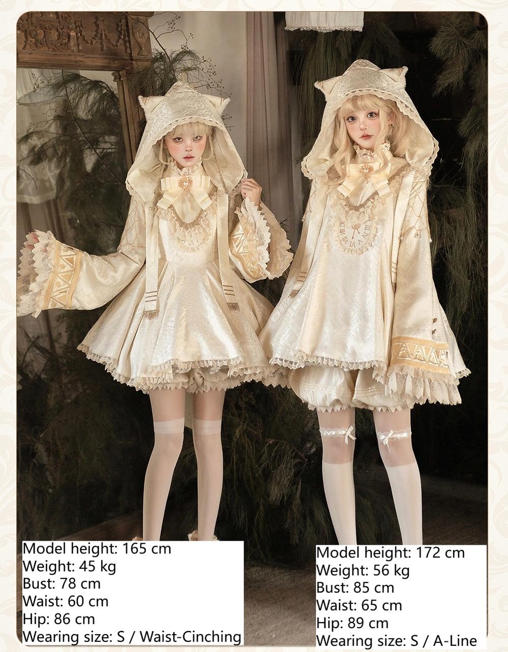 LizBird - Reincarnation of Time - Elegant Lolita OP Set with Waist-Cinching and A-Line Styles