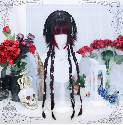 Dalao Home - Moon Night - Lolita Highlights Bang Short Wigs