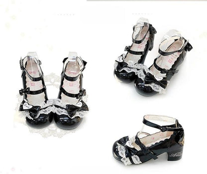 Aimee - Sakura - Sweet Lolita Heels Cute Mid-heel Mary Jane Shoes