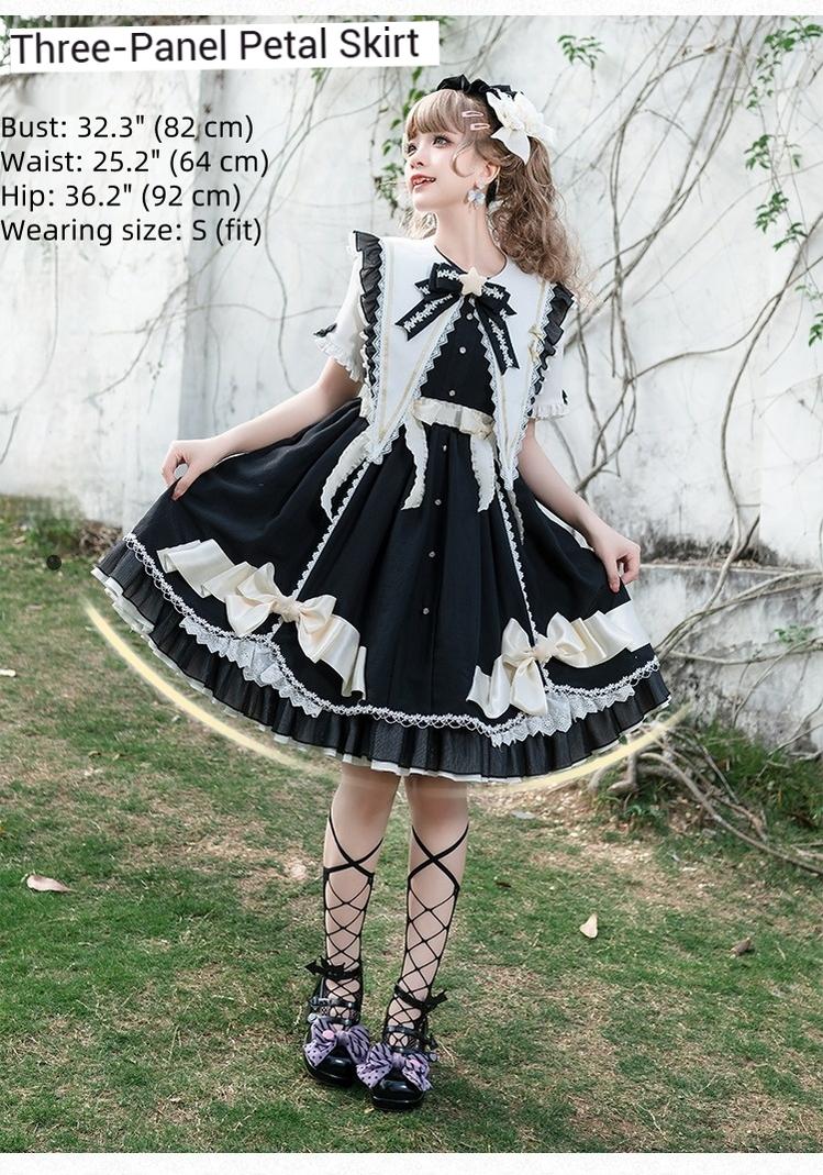 Forest Fluorescent Carps - Sleep Star - Sweet Lolita OP Dress, Long / Short Sleeve