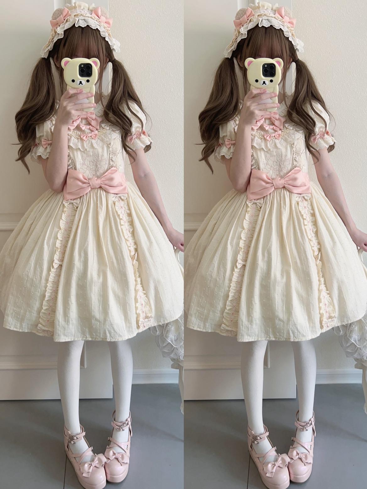 Seventeen Girls - Vintage Sweet Bear - Sweet Lolita OP Fullset Lolita Headdress