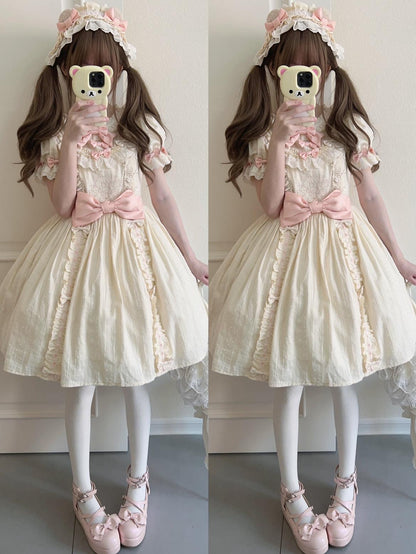 Seventeen Girls - Vintage Sweet Bear - Sweet Lolita OP Fullset Lolita Headdress