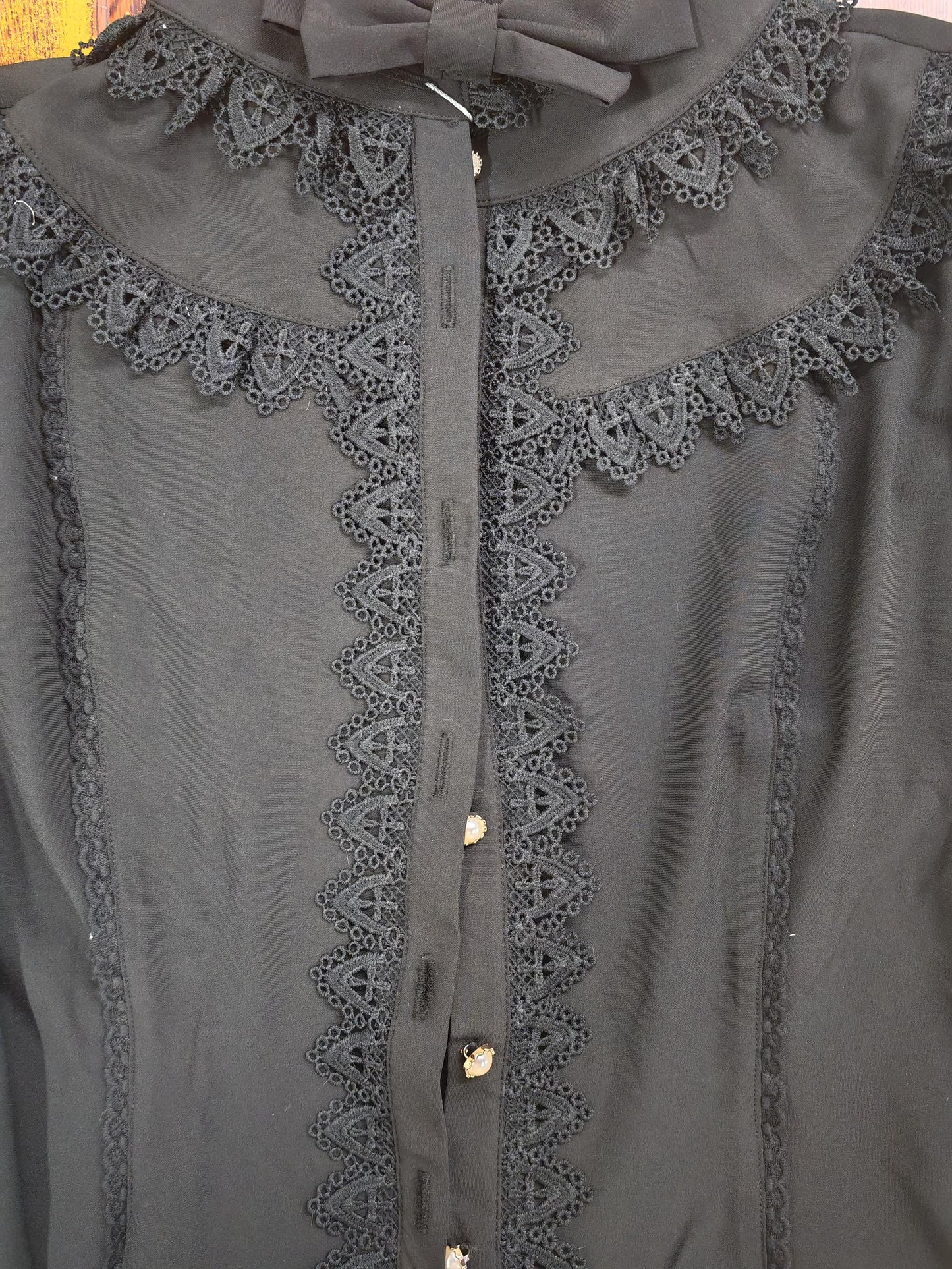 Yilia Lolita - Stand Collar Classic Lolita Blouse