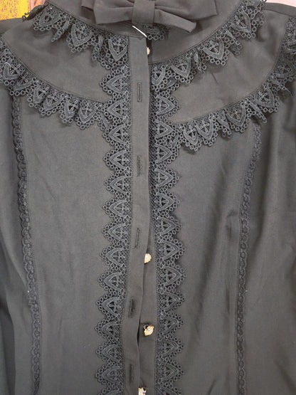 Yilia Lolita - Stand Collar Classic Lolita Blouse