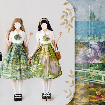 Forest Wardrobe - Daily Lolita SK, Retro Classic Monet Oil Painting