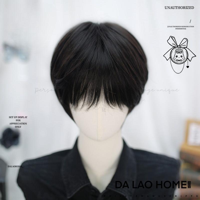 Dalao Home - Ouji Lolita Short Wig with Natural Color and Layered Cuts