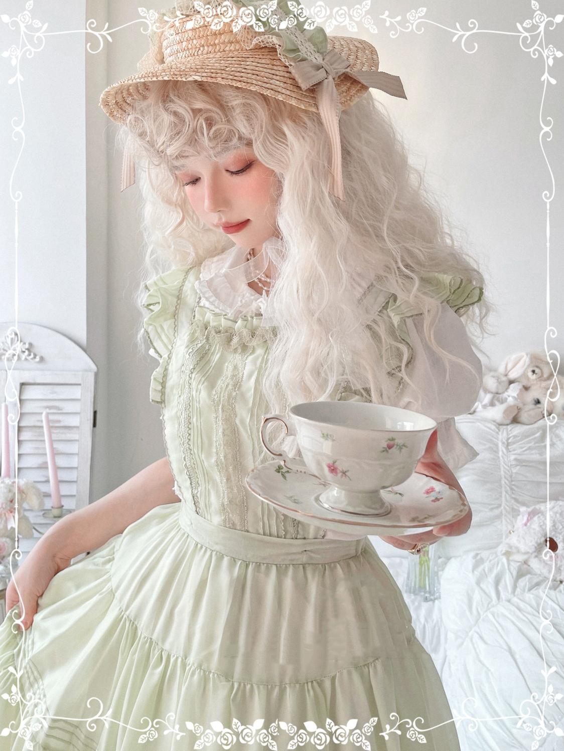 Tiny Garden - Swallowtail Butterfly - Elegant Lolita Salopette Multicolors