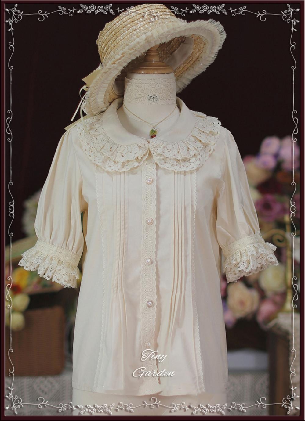 Tiny Garden - Antique Doll - Kawaii Cotton Lolita Blouse