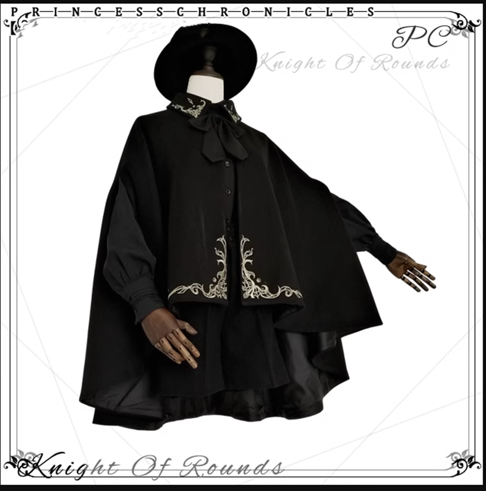 Princess Chronicles - Medieval Ouji Lolita Embroidered Cape