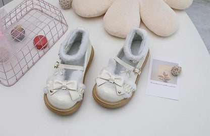 Fairy Godmother - Winter Girly Lolita Shoes Lolita Ankle Strap Shoes