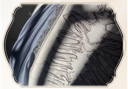 Forest Fluorescent Carps - Crumbling Skeleton - Ouji Lolita Fishbone Embroideried Vest, Prince Pants Suits