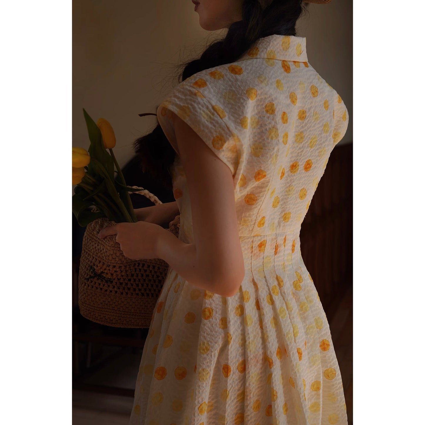 Starlight polka dot retro dress