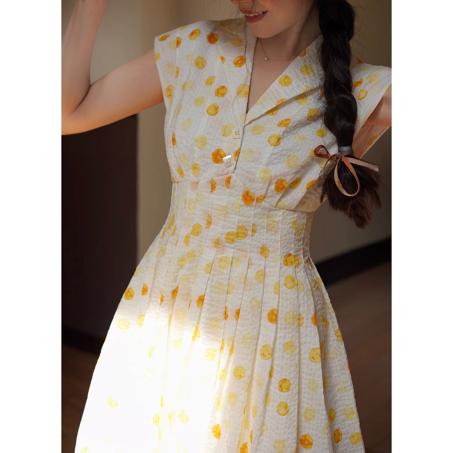 Starlight polka dot retro dress