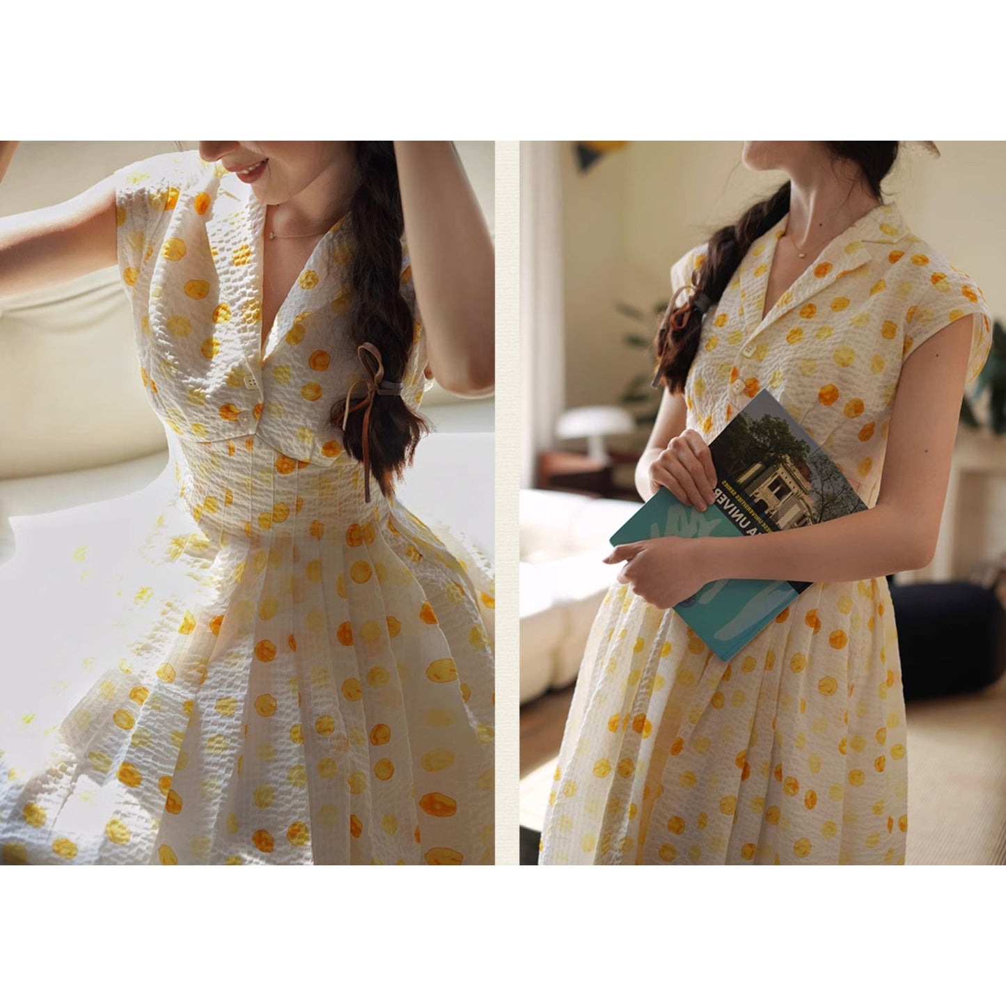 Starlight polka dot retro dress