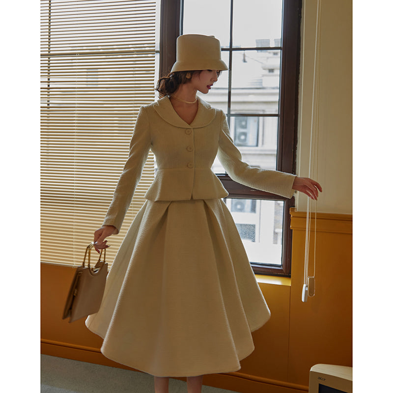 Actress Retro Jacket and Hepburn Skirt