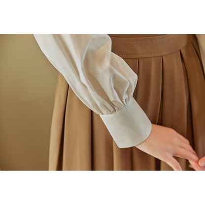 classical pleated jumper skirt