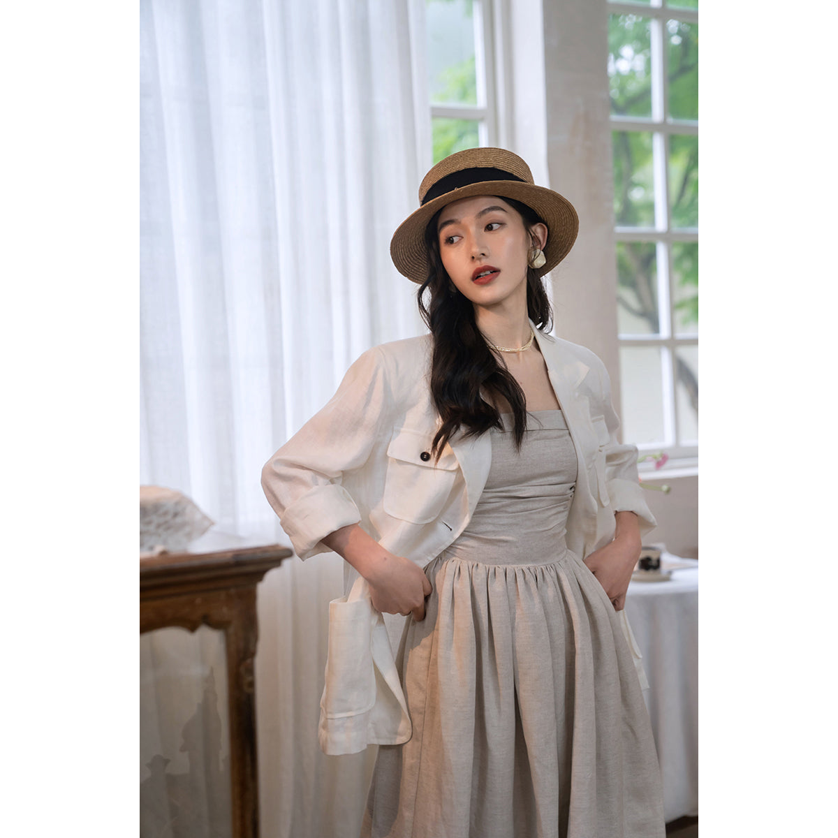 countess linen jacket