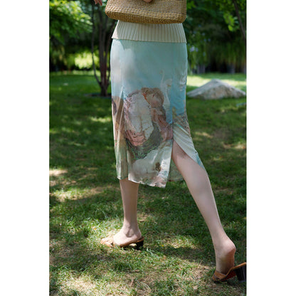 Western painting figure skirt