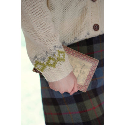 Ink green plaid wool tight skirt