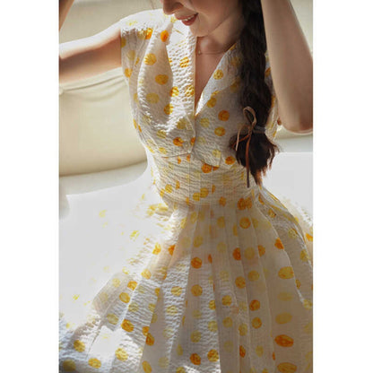 Starlight polka dot retro dress