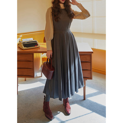 classical pleated jumper skirt