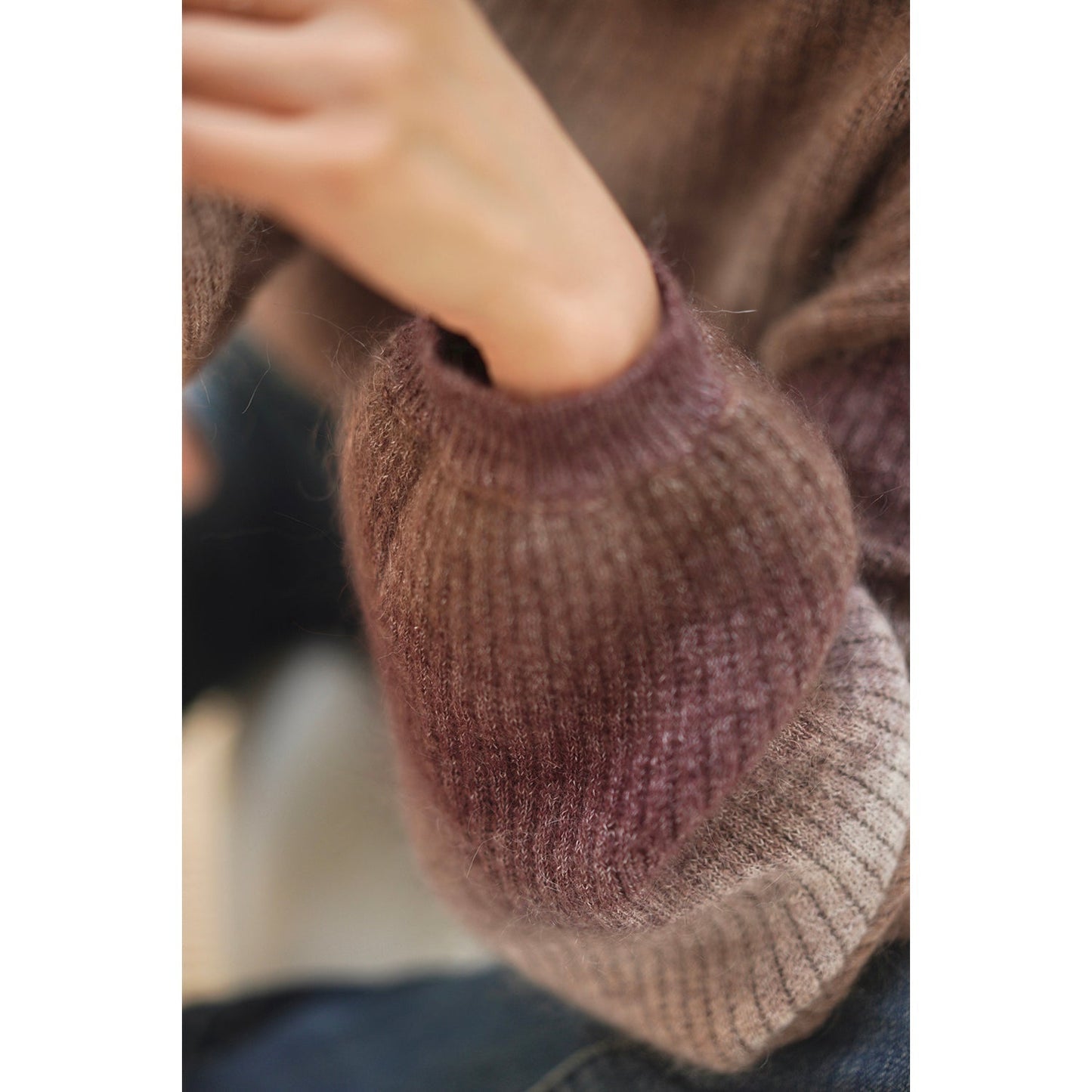 gradient mohair sweater