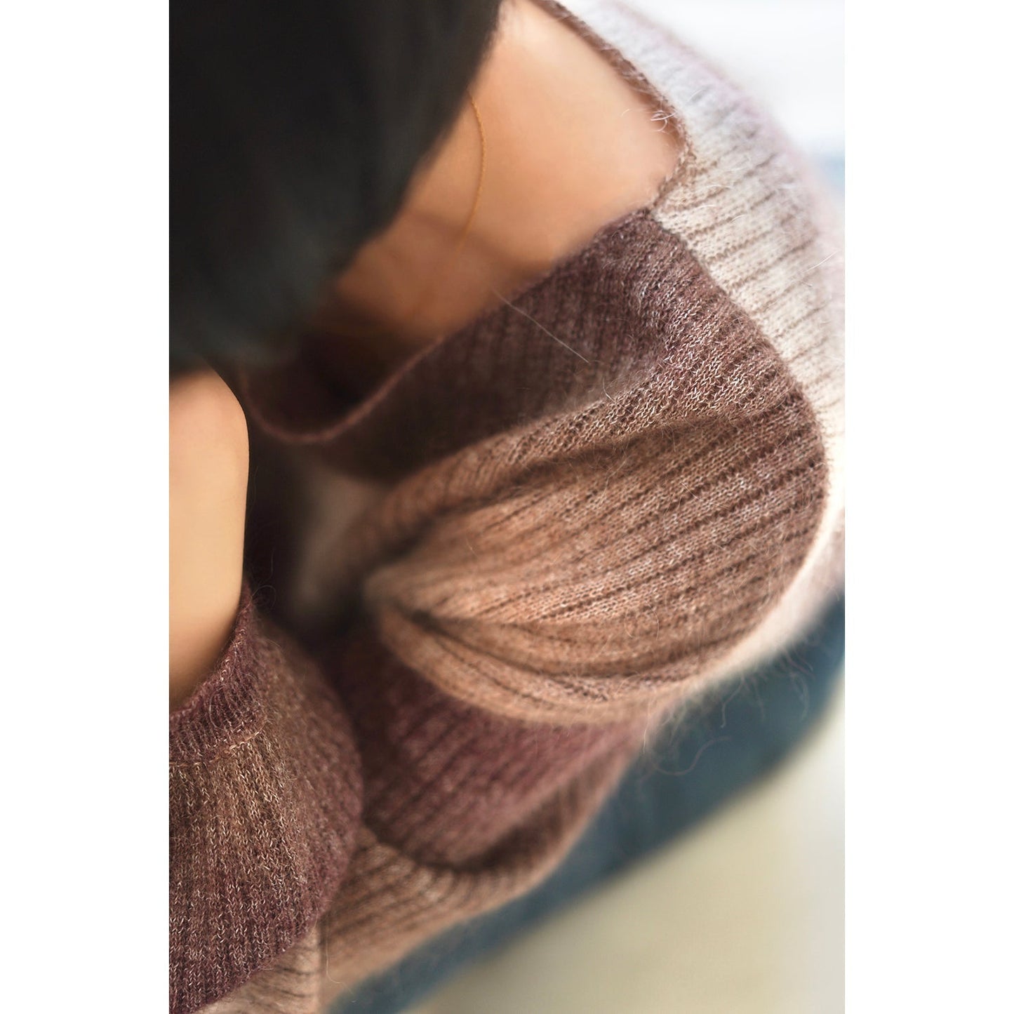 gradient mohair sweater