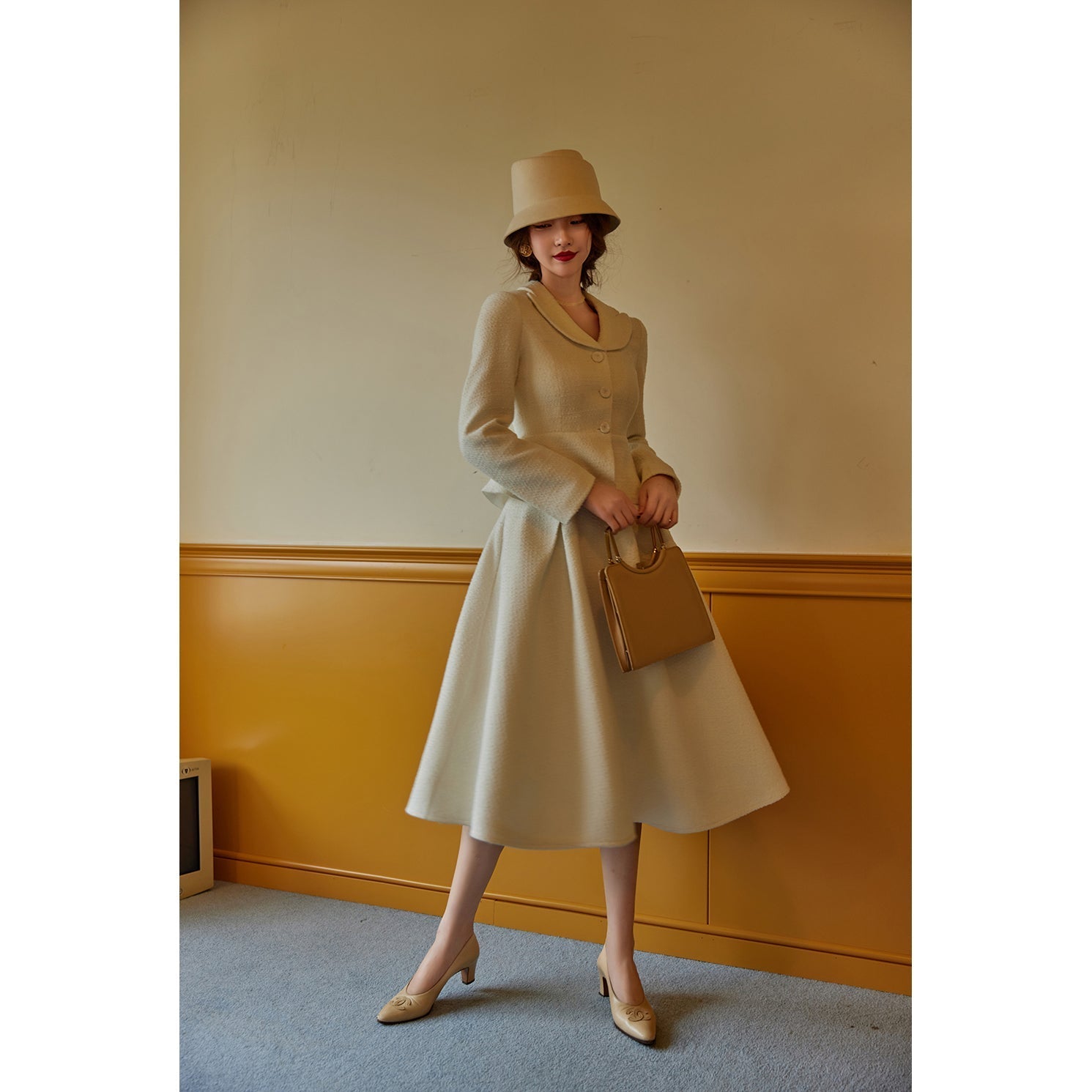 Actress Retro Jacket and Hepburn Skirt